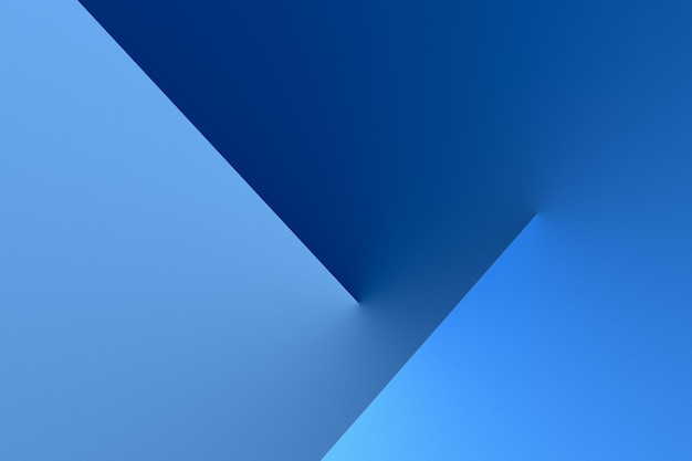 A blue background with a triangle