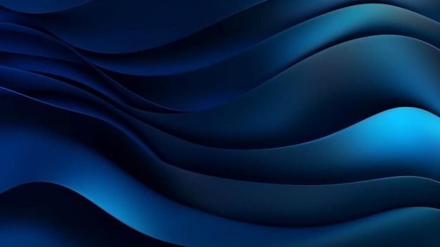 青色の背景に波状のデザイン