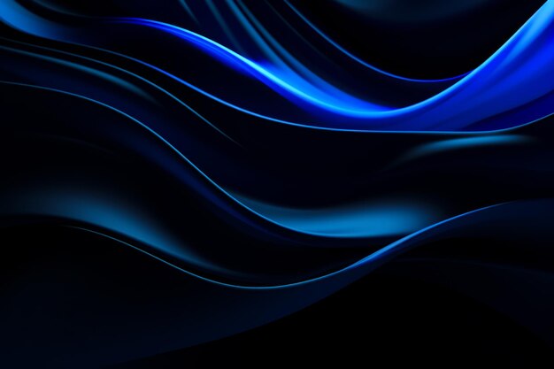 Photo blue background with wavy lines and black background with white phone generative ai