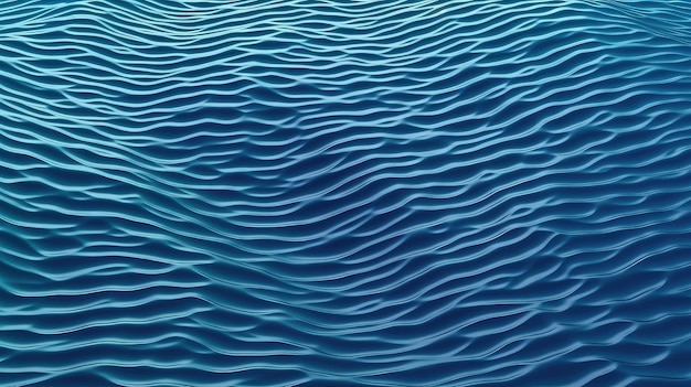 A blue background with wavy lines