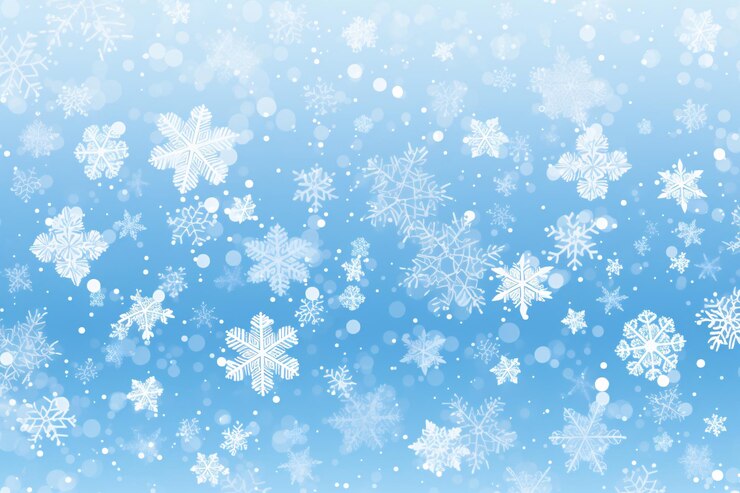 Photo 白い雪花の青い背景