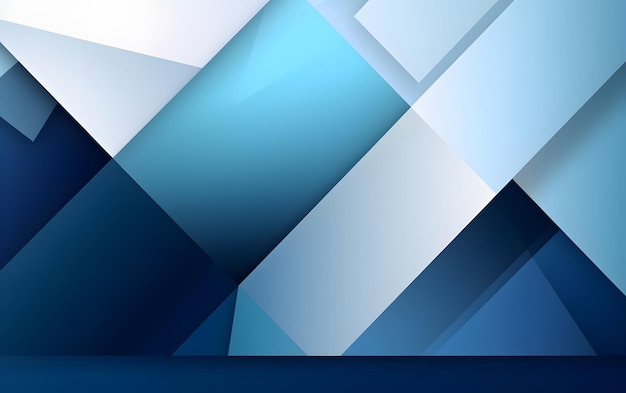 A blue background with a white triangle in the middle