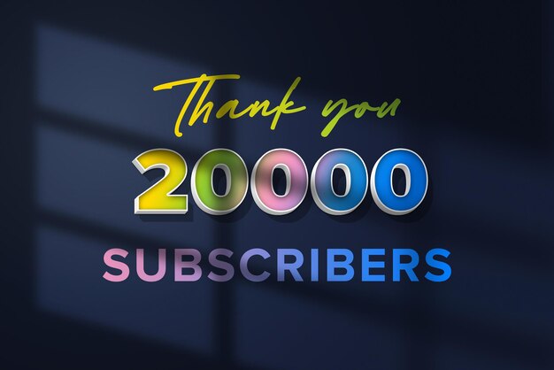 A blue background with the words 2000 subscribers on it