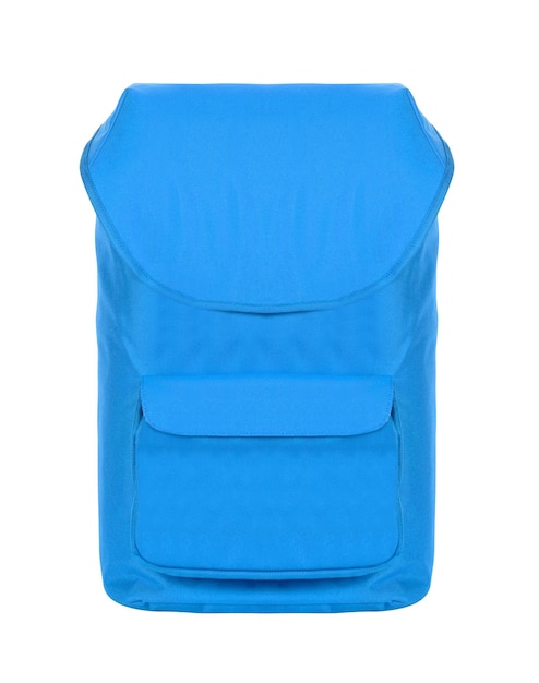 Blue backpack isolated