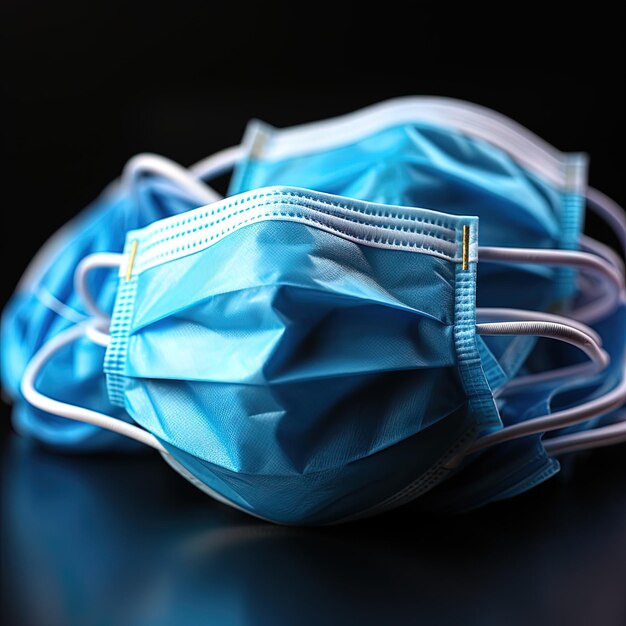 Foto una borsa blu con una cinghia che dice 