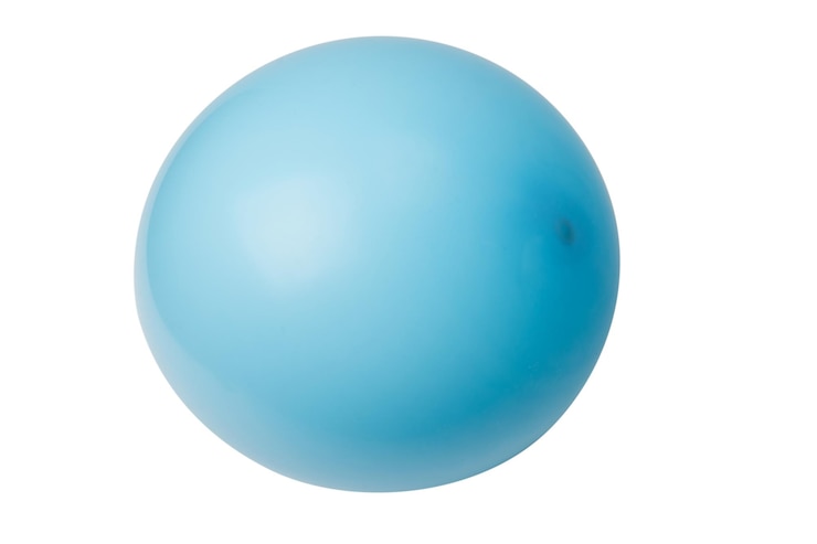 Photo 흰색 배경에 고립 된 파란색 ballon
