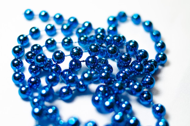 blue beads for decoration