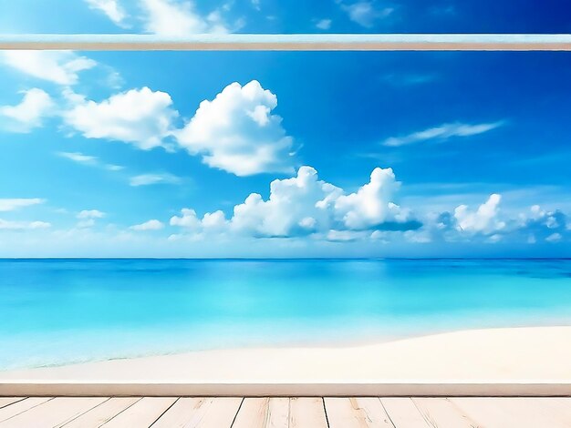 Photo blue beautiful vacation sea sky