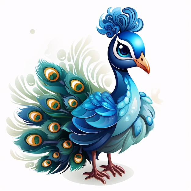 a blue bird with feathers