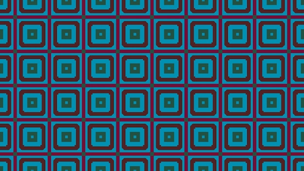 A blue and black abstract pattern with squares and squares.