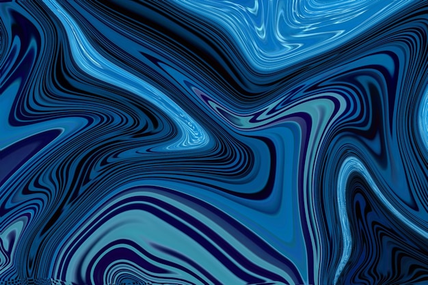 A blue and black background with a pattern of lines and shapes.