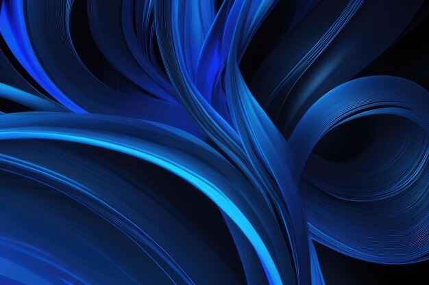 Blue and black motions abstract background