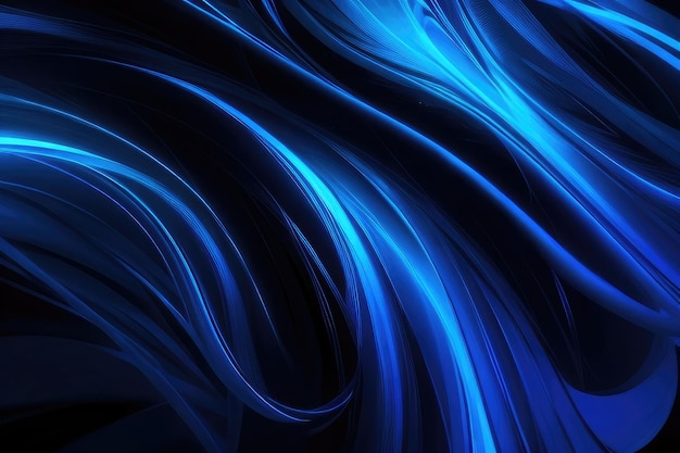 Photo blue and black motions abstract background