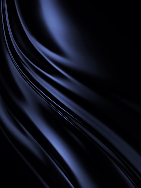 Blue black silk as background