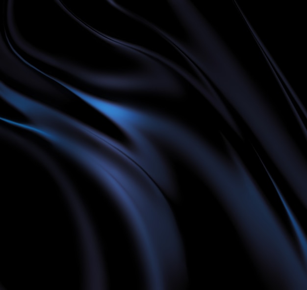 Blue black silk as background