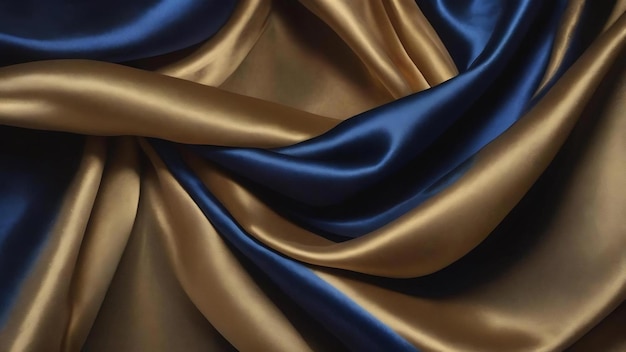 Blue black silk as background