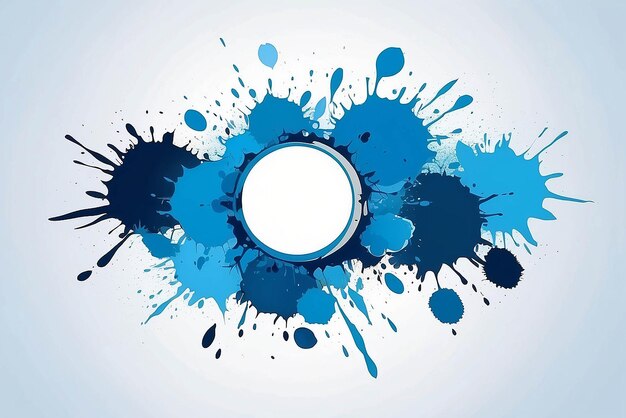 Photo blue blot stock illustration