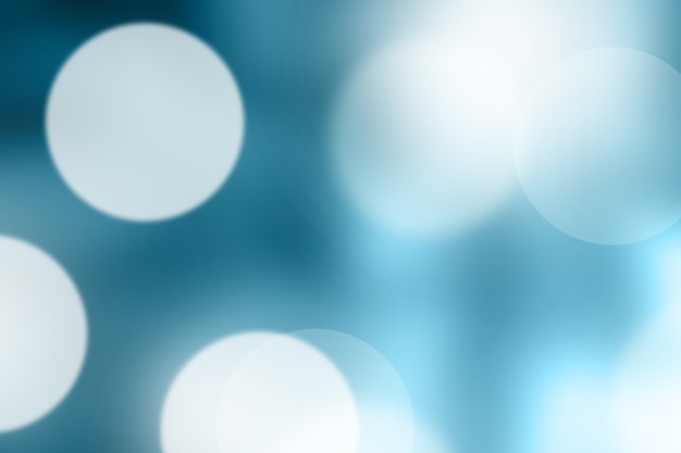 Blue blurred bokeh abstract for background