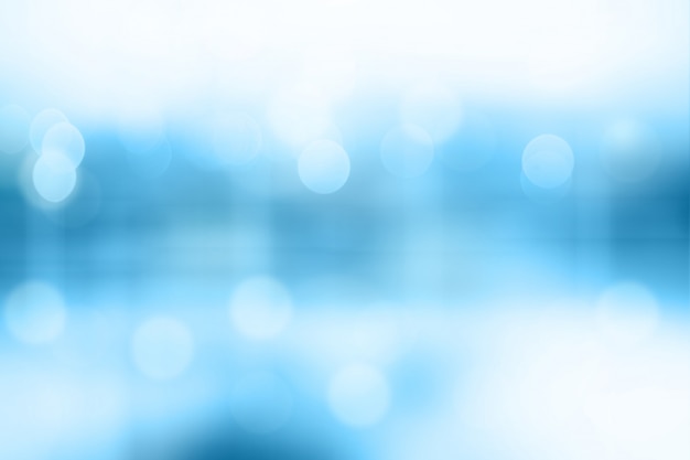 Photo blue blurred bokeh abstract for background