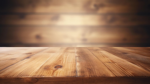 Blue blurry wood surface background