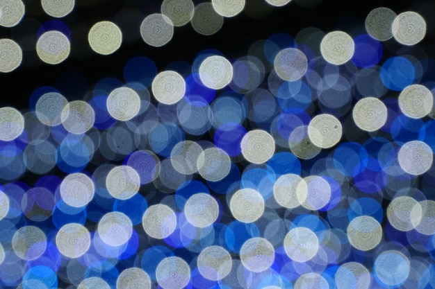 Blue bokeh abstract background