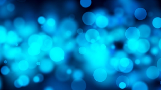 Blue bokeh background Digital illustration