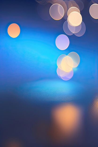 Blue Bokeh Background