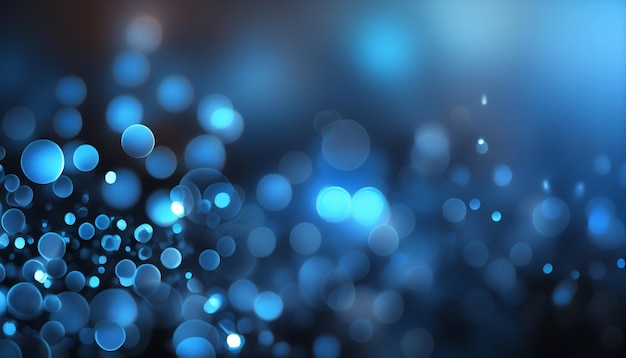 Blue bokeh effect luxury background Generative AI