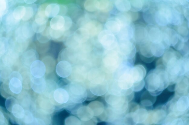 Blue bokeh lights