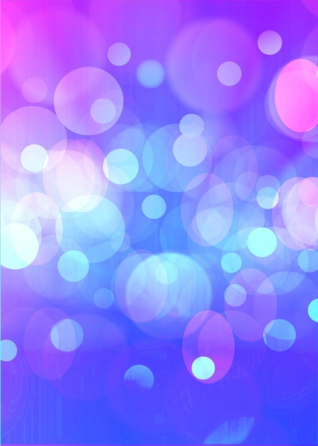 Blue bokeh vertical background for seasonal holidays event and celebrations