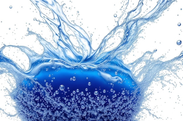 水と書かれた青いボトルの水