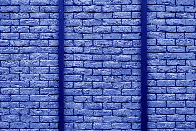 Blue brick building wall. Interior of a modern loft. Background for design