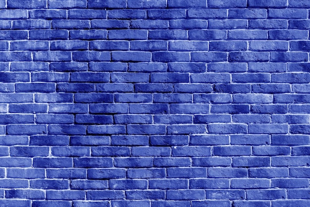 Blue brick building wall Interior of a modern loft Background for design