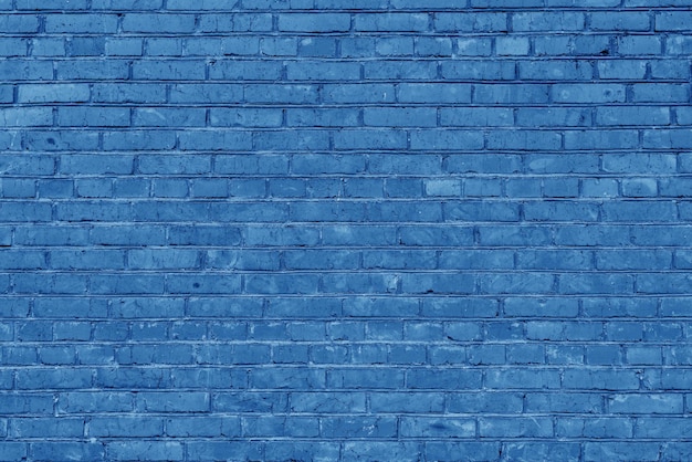 Blue brick building wall Interior of a modern loft Background for design