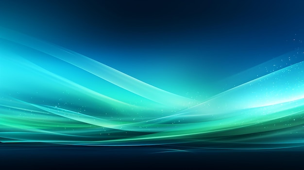 Blue and Bright Green Abstract Background