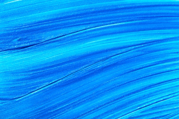 Blue brush stroke background.