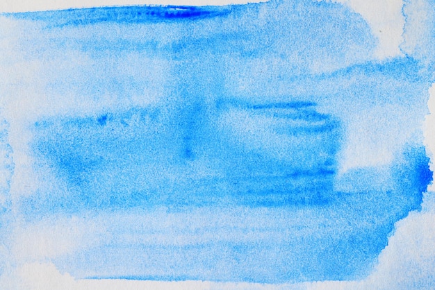 Photo blue brush strokes watercolor abstract background