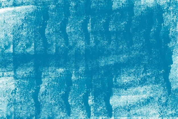 Blue brush strokes on a white background with copy space