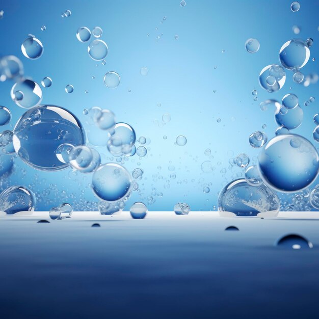 blue bubbles background