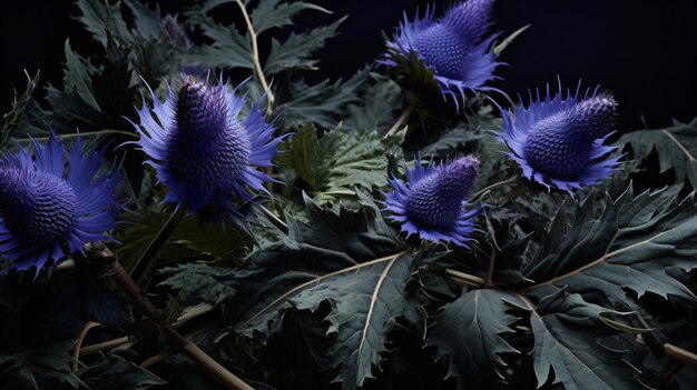 Photo blue burdock