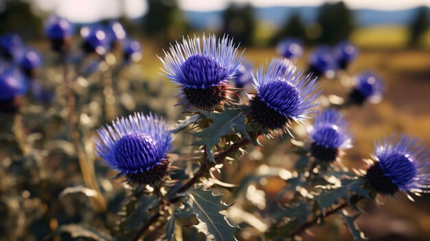 Photo blue burdock