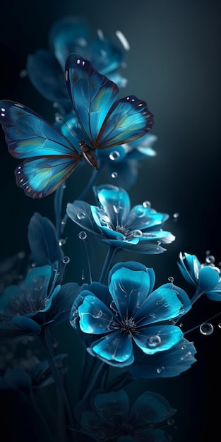 Blue butterfly wallpaper for iphone is the best high definition iphone wallpaper in you can make this wallpaper for your iphone x backgrounds, mobile screensaver, or ipad lock screen blue wallpaper