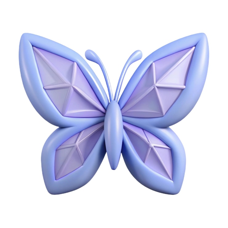 Photo a blue butterfly with purple wings and a purple butterfly on the front