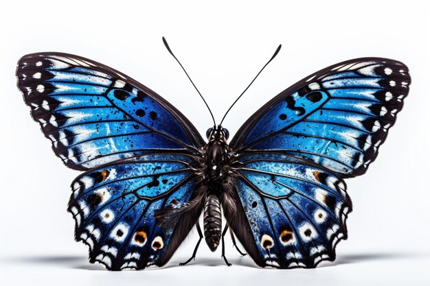 A blue butterfly