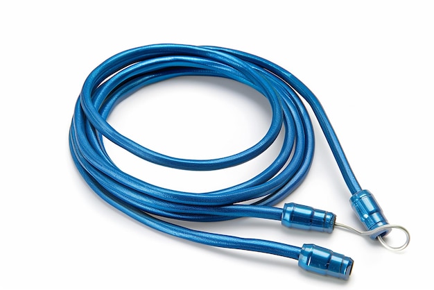 Photo a blue cable with a cord that has a blue cord