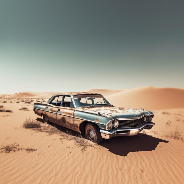 Foto un'auto blu con la parola ford sulla parte anteriore