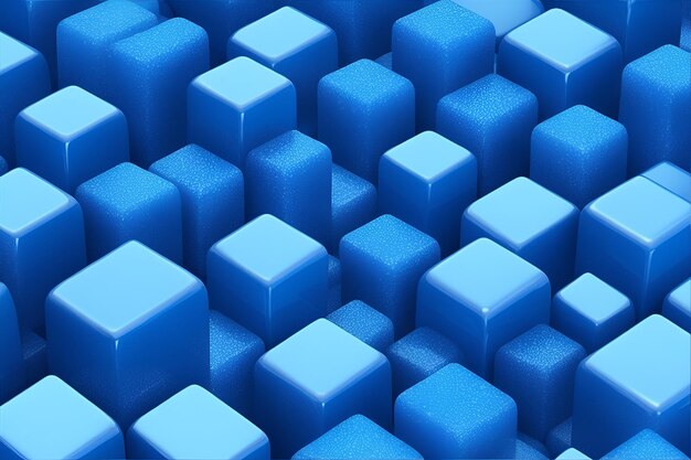 Photo blue caramel cubes background