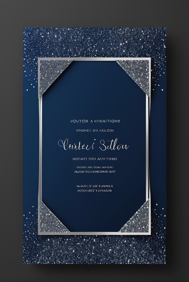 Photo a blue card with a starfisher on it
