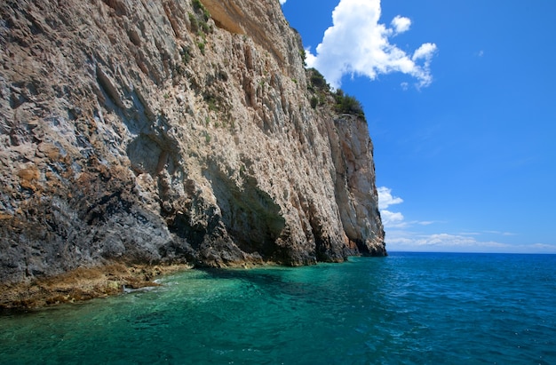 Zakynthos 섬, 그리스에 푸른 동굴