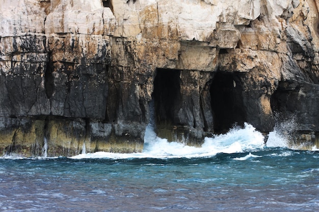 Blue caves on Zakynthos island